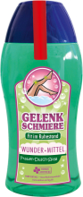 Gelenkschmiere für die Rentnerin. Fit im Ruhestand. Das lustige Frauen Duschmittel. Damit kann sich die Frau unter der Dusche einseifen. Die Shampoo Flasche ist meinem lustigen Spruch bedruckt. Ideal als witziges Geschenk für Frauen zur Rente, auf die Pen