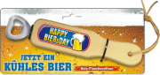 Happy Biersday – jetzt ein kühles Bier. Happy Birthday.  Das lustige Männergeschenk aus Holz. Weil zu jeder Bierflasche braucht der Mann auch einen Öffner. Der Holz Flaschenöffner mit dem lustigen Spruch gibt es in verschiedenen witzigen Motiven. Der Bier