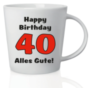 40. Geburtstag Tasse