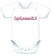 Kurzarm Babybody mit dem Spruch: B'engeli. Die grosse Show der herzigen Babybodies. Die Strampler mit den lustigen Sprüchen. Das finden nicht nur die Kleinkinder lustig, sondern vor allem auch die Erwachsenen haben an diesem Geschenk viel Freude.