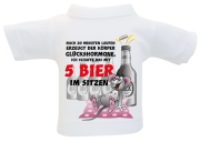 Nach 20 Minuten laufen erzeugt der Körper Glückshormone, ich schaffe das mit 5 Bier im sitzen. Kleines T-Shirt aus Baumwolle. Zum Umhängen an Flaschen oder Geschenke.