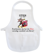 Stier Sternzeichen Mini-Schürze