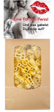 Aufgabeln Penis Pasta