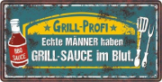 Grill Metallschild Grillprofi