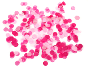 Die runden Seidenkonfetti in rosa Farbe. Ideal zum Dekorieren oder zum Basteln. Da die Confetti sehr leicht sind, können sie auch für Konfettiballone als Füllung verwendet werden. Beispielsweise bei Gender Reveal Babyshower Ballonen, um das Geschlecht zu