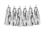 Tassel Girlande metallic silber