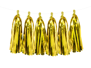 Tassel Girlande metallic gold