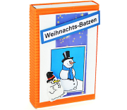 Gutscheinbox mit dem Spruch Weihnachte-Batzen. Geldbox zum selbst füllen. 