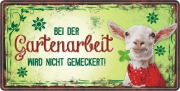 Garten Metallschild Gartenarbeit